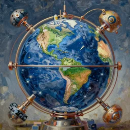earth machine, greg rutkowski, john singer sargent, trending on artstation, oil painting, intricate
