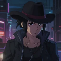 cyberpunk cowboy, single subject, scenic full shot, ambient lighting, detailed face, by makoto shinkai, stanley artgerm lau, wlop, rossdraws