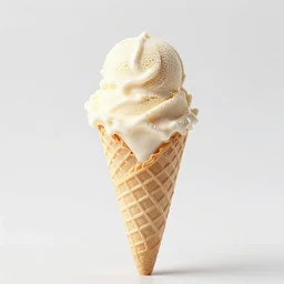 photo of an ice cream on fire