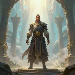 mage monk in lost temple, unreal engine, digital, artstation, detailed illustration, heavenly atmosphere, digital art, overdetailed art, concept art, complementing colors, trending on artstation, cgstudio, the most beautiful image ever created, dramatic, subtle, details, award winning artwork, beautiful scenery