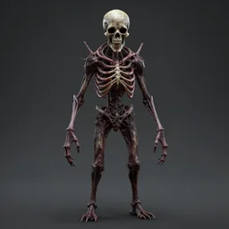 necromorph, octane render, horror,