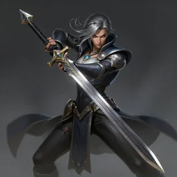a highly detailed illustration of jetstream sam, dramatic sword pose, intricate, elegant, highly detailed, centered, digital painting, artstation, concept art, smooth, sharp focus, league of legends concept art, wlop