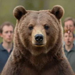 portrait of a handsome young bear boy, art by denys tsiperko and bogdan rezunenko and franz xaver kosler, hyperrealism