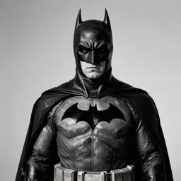 a portrait of batman by ansel adams