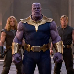 4 k film still, brad pitt as thanos, 2 6 mm