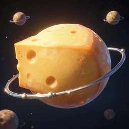 cheese planet, 8 k resolution, unreal engine