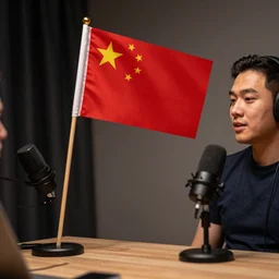 A Red flag in a podcast