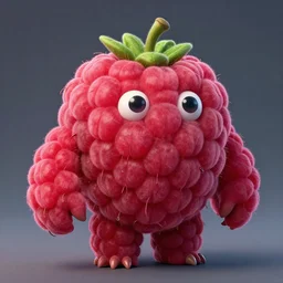 a raspberry man monster, 4 k, 8 k, super detailed, masterpiece, trending on art station, highly detailed, full hd, kentaro miura art style