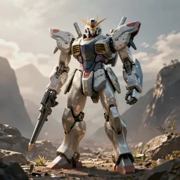 in the morning light, mecha, unreal engine
