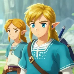 portrait link from the legend of zelda by yusuke murata and masakazu katsura, artstation, highly - detailed, cgsociety, pencile and ink, city in the background, dark colors, intricate details