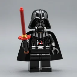 a still photo of a lego darth vader