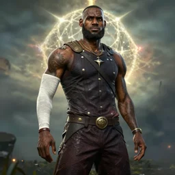 lebron james in elden ring 3 d render hyper realistic detailed fantasy magic the gathering hyper detailed