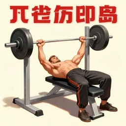 soviet era poster of a man bench pressing, trending on artstation