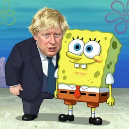 merge SpongeBob with Boris Johnson