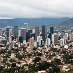 skyline of a south american city