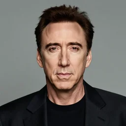 nicolas nick cage headshot 1 9 9 9 photograph straight on color