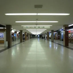 empty mall, liminal space, shot on a low quality camera from early 2 0 0 0 s