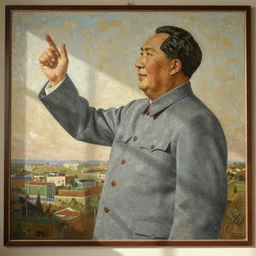 socialist realist mural of the word daily!!!!!!!!!!
