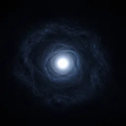 the darkness of space