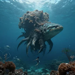 oceanic wonder, digital art, concept art, high detail, cinematic, master piece, surrealism