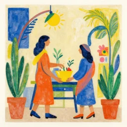 artwork in alegria style
