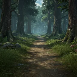 warrior cats forest location, empty, path, unreal engine