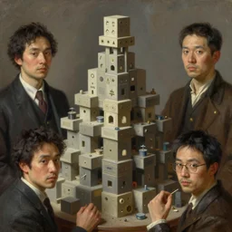 not random that tools like blockchains tend toward layered structural solutions, given they're attempting to deal with the exact same problem whose geometry is scale invariant at the more coarse grained level of human behavioral coordination, photorealistic by michael komarck, greg rutkowski, victo ngai, artgerm, willem claesz heda and j. dickenson