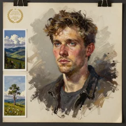 asset sheet, material study ( caricature ) male ( mark ryden, hildebrandt ) ( lofi, high detail ) ( oil paint on canvas )