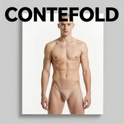 tron inspired fashion. centerfold fashion magazine. 8 0's. hole body picture