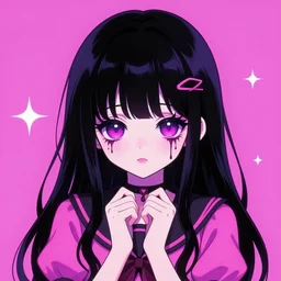 9 0 s, pastel goth aesthetic, creepy kawaii, vaporwave colors, asano, hirohiko araki