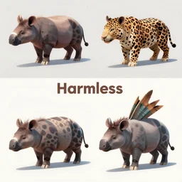 harmless leopard spotted marine tapir wildlife for Monster Hunter, concept art from different angles, incredibly detailed, D&D, finished concept art, digital art on Pixiv, trending on Artstation