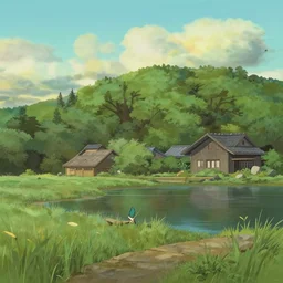 landscape by miyazaki, by mocha