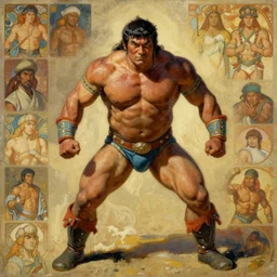 full character of a ancient mongolian wrestler character design, painting by gaston bussiere, katsuya terada, nc wyeth, greg rutkowski, craig mullins, vermeer, frank frazetta, mucha, trending on artstation, jeffery catherine jones