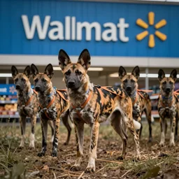 I went to Walmart and they were selling whole bundles of african painted dogs.