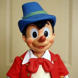 Pinocchio looking like Donald Trump