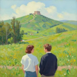 a _ beautiful _ scenic _ painting _ by _ artgerm _ and _ wlop _ and _ wes _ anderson _ and _ spike _ jonze