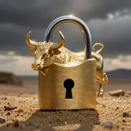 a lock in the shape of a bull, sandra bullock