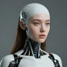 a portrait of a female android by terry atkinson - n 9