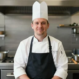 portrait photo still of real life school chef jerome mcelroy, 8 k, 8 5 mm, f. 1 4
