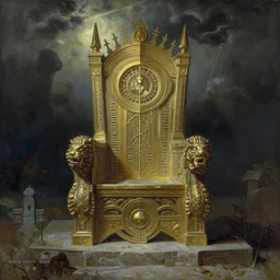 the throne of abundance ,by roberto ferri, by austin osman spare, by wayne barlowe, detailed painting, mystical, occult