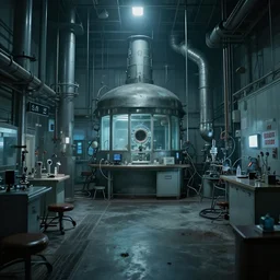 leaked photo from the scp foundation, 4k photograph,scary laboratory