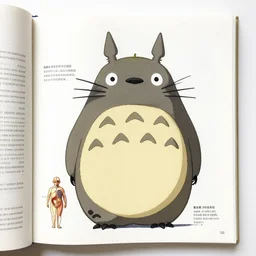 real anatomy book explaining the anatomy of totoro