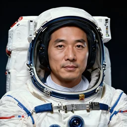 epic professional digital corporate headshot art of asian astronaut, 4 5 mm lens, facing front, by neal adams and joelle jones artstation, cgsociety, wlop, epic, much wow, much detail, gorgeous, detailed, cinematic, masterpiece