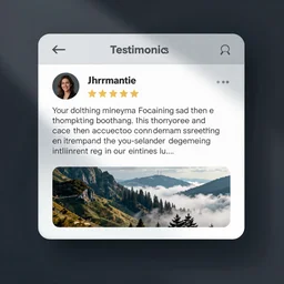testimonials website design high details