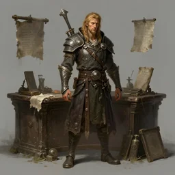 high fantasy shopkeeper designed by Greg rutkowski, concept art, fantasy, 4k, CG render