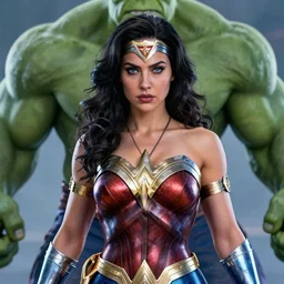 wonder woman as she - hulk, dreamlike with jewelry character art hyperdetailed 8 k realistic frostbite 3 engine cryengine dof trending on artstation