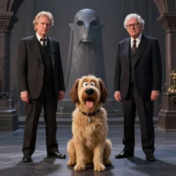 pixar dog, film still from the movie directed by denis villeneuve and david cronenberg with art direction by h. r. giger and zdzisław beksinski