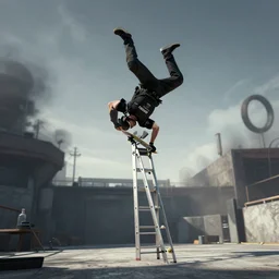 360 reverse 720 ladder stall 1080 knife flip spaz flip tactical insertion fakie no scope FaZe up, digital art