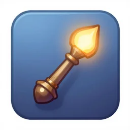magic missile, game icon asset, digital painting