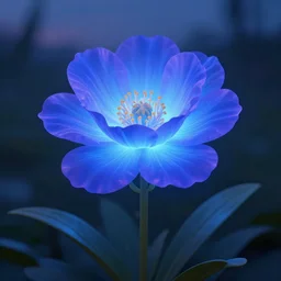 Luminescent flower blooming at twilight, cgsociety, r /art, trending on artstation, artstationHD, octane render, highly detailed, cel-shaded